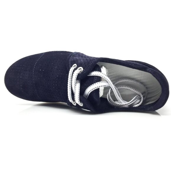 NEW MAXMARA MM41 Navy  Blue Suede Sneakers size US 6 - Picture 7 of 11